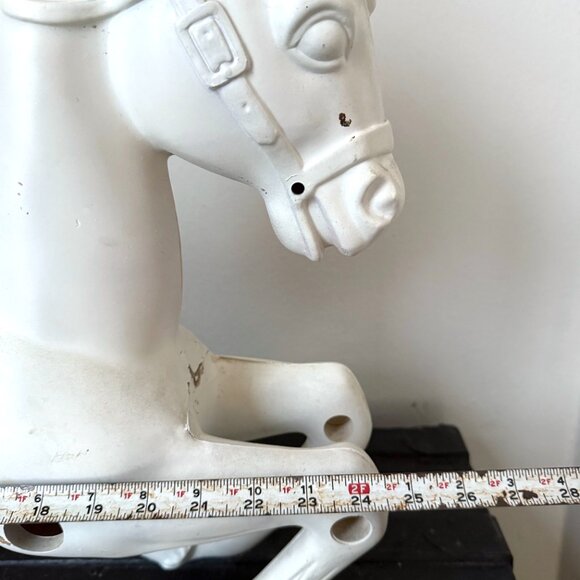 Vintage 1960s Wonder Horse Fiberglass Carousel Horse 2ft Ready to Paint DIY - Picture 14 of 15